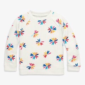 Primary Kids sweatshirt in bright blooms Size 14cloud-rainbow-heart-bloom / 14 /